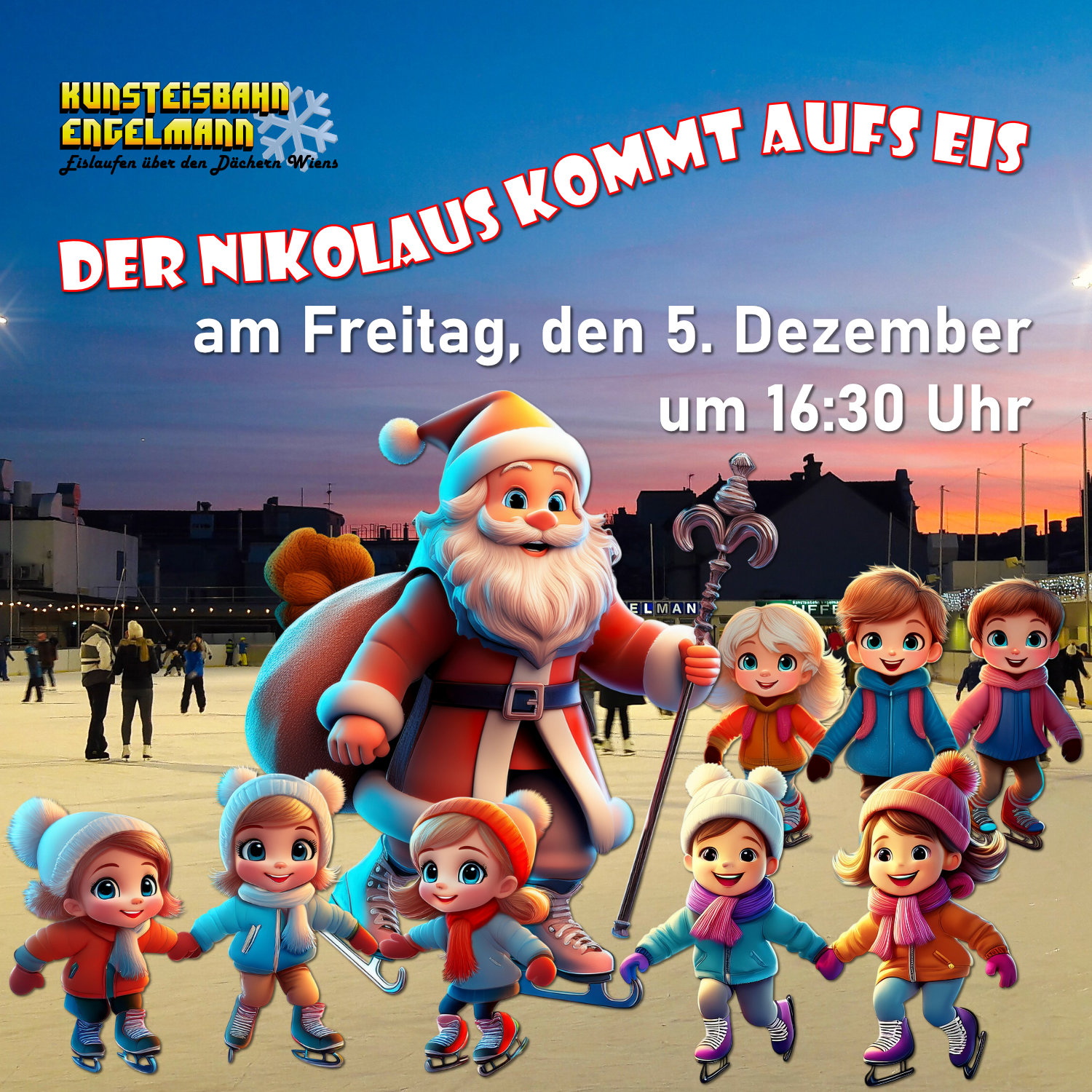 Der Nikolaus kommt aufs Eis